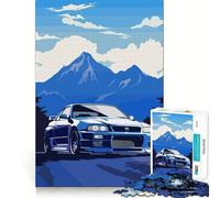Rompecabezas Skyline GTR R Tribute para Adolescentes, 1000 Piezas, Rompecabezas Mental, Divertido y Relajante, Arte para armar, un Regalo Encantador 38x52cm