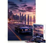 Rompecabezas Skyline Reflections de 1000 Piezas para Adolescentes Rompecabezas de lógica sólida Juguete Relajante y Divertido Corte de precisión Artículo de Santa Claus 50x75cm