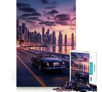 Rompecabezas Skyline Reflections de 1000 Piezas para Adolescentes Rompecabezas de lógica sólida Juguete Relajante y Divertido Corte de precisión Artículo de Santa Claus 50x75cm