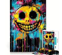 Rompecabezas Smile Crazy in Color para Adolescentes, 1000 Piezas, Actividad para ejercitar la Mente, Borde Exacto, Regalo Festivo 38x52cm