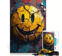 Rompecabezas Smile Crazy in Color para Adultos, 1000 Piezas, Juguete para ejercitar la Mente, diseño de Entretenimiento Suave, Regalo de Temporada 38x26cm