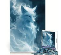 Rompecabezas Smoke Spirit Fox para Adultos, 1000 Piezas, para Mejorar la Memoria, aliviar el estrés, diseño para armar, Regalo Memorable (50x75cm)