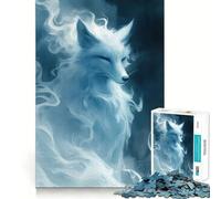 Rompecabezas Smoke Spirit Fox para Adultos, 1000 Piezas, para Mejorar la Memoria, aliviar el estrés, diseño para armar, Regalo Memorable (50x75cm)