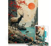 Rompecabezas Sol con Animales, 1000 Piezas, para Adolescentes, lógica Clara, Juguete fácil, Ocio, Corte Perfecto, Regalo de cumpleaños 50x75cm
