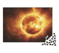 Rompecabezas SolarFlareSpace de 1000 Piezas, Planeta Sol Ardiente, para Adultos, Juego Educativo, Hermosa decoración, difícil, desafiante, cumpleaños, 70x50cm Regalos