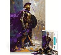 Rompecabezas Soldado Espartano de 1000 Piezas para Adolescentes Refuerza la Memoria y el vínculo Familiar Bordes precisos Regalo Original (50x75cm)