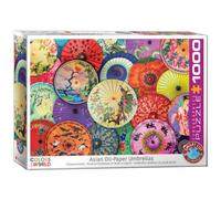 Rompecabezas - Sombrillas De Papel De Aceite Asiáticas - 1000 Piezas