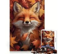 Rompecabezas Sonrisa de Zorro de Otoño de 1000 Piezas para adolescentesMejora la memoriaEscape tranquiloCorte de precisiónRegalo Original (38x26cm)