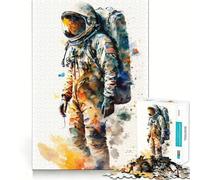 Rompecabezas Space Conquerors de 1000 Piezas para Adultos Juego Mental Pasatiempo en casa Bordes limpios Un Regalo Encantador (38x26cm)