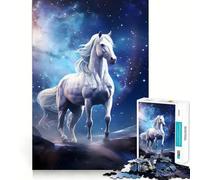 Rompecabezas Space Horse de 1000 Piezas para Adolescentes, Juguete Inteligente para Jugar en Interiores, Corte preciso, (38x26cm)