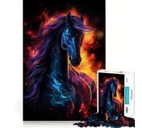 Rompecabezas Space Horse Galaxy para Adolescentes, 1000 Piezas, para Recordar, estimular, Relajarse, Corte Suave, Regalo Elegante (50x75cm)