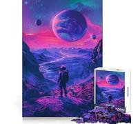Rompecabezas Space Is Wild de 1000 Piezas para Adolescentes Juguete de lógica Mental Diseño Tranquilo y Firme Artículo de Santa Claus (38x52cm)