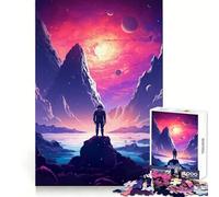 Rompecabezas Space Is Wild de 1000 Piezas para Adultos y Adolescentes Juguete de lógica sólida, diversión silenciosa, Corte de precisión, selección de Deseos de Santa Claus (50x75cm)