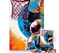 Rompecabezas Space Jam Dunk para Adolescentes, 1000 Piezas, lógica Clara, Juguete, Juego Lento, Disfruta, Corte, Sorpresa de cumpleaños (50x75cm)