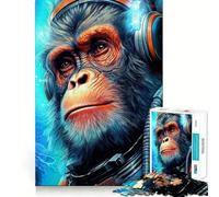Rompecabezas Space Monkey para Adolescentes, 1000 Piezas, Juguete para la Mente, Escape Tranquilo, Borde preciso, Regalo increíble (38x26cm)