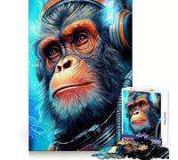 Rompecabezas Space Monkey para Adolescentes, 1000 Piezas, Juguete para la Mente, Escape Tranquilo, Borde preciso, Regalo increíble (38x26cm)