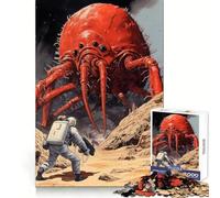Rompecabezas Space Monster Clash de 1000 Piezas para Adultos Juguete Inteligente para Toda la Familia Obra de Arte de Corte preciso (38x52cm)