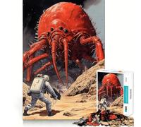 Rompecabezas Space Monster Clash de 1000 Piezas para Adultos Juguete Inteligente para Toda la Familia Obra de Arte de Corte preciso (38x52cm)