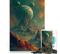 Rompecabezas Space Oasis de 1000 Piezas para Adolescentes Juguete para desarrollar la lógica Divertido y Relajante Corte preciso Regalo artístico (50x75cm)
