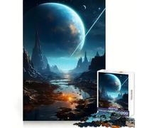 Rompecabezas Space Oasis de 1000 Piezas para Adolescentes Juguete para ejercitar la Mente Juego de Mesa en Grupo Arte y Montaje Regalo clásico (50x75cm)