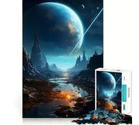 Rompecabezas Space Oasis de 1000 Piezas para Adultos Juguete Intelectual para Relajarse y calmar Corte preciso Artículo de Santa Claus (38x52cm)