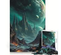 Rompecabezas Space Oasis de 1000 Piezas para Adultos Juguete Intelectual para Relajarse y calmar Corte preciso Artículo de Santa Claus (38x26cm)