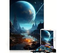Rompecabezas Space Oasis de 1000 Piezas para Adultos Juguete Intelectual para Relajarse y calmar Corte preciso Artículo de Santa Claus (38x52cm)