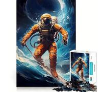 Rompecabezas Space Surfer de 1000 Piezas para Adolescentes Refuerza la Memoria Tranquilo y Sereno De Calidad Regalo Ideal para Navidad 38x52cm
