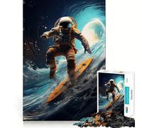 Rompecabezas Space Surfer de 1000 Piezas para Adultos, Juguete para estimular la lógica, para Pasar Tiempo en Familia, Regalo de Primera Calidad 50x75cm