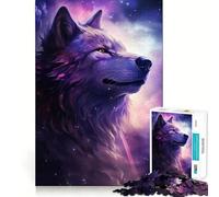Rompecabezas Space Wolf para Adultos, 1000 Piezas, Juguete de Habilidad, Juego Lento, Disfruta, Pieza de colección de Arte de Corte Exacto 38x26cm