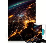 Rompecabezas Spaceview to The Earth de 1000 Piezas para Adultos y Adolescentes Juego Mental para calmar la Mente Corte preciso 38x26cm