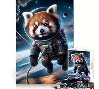 Rompecabezas Spacewalk Red Panda de 1000 Piezas para Adultos y Adolescentes Juguete cognitivo, Entretenimiento, diversión, Montaje de Patrones, Regalo Festivo 38x52cm