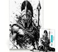Rompecabezas Spartab Warrior de 1000 Piezas para Adolescentes Desarrolla la Mente y estimula el Tiempo Libre Bordes precisos Regalo Original 50x75cm