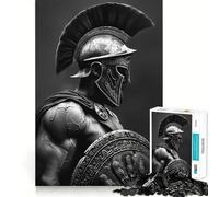 Rompecabezas Spartan and The Shield de 1000 Piezas para Adolescentes Desarrolla la Mente y estimula el Tiempo Libre Bordes precisos Regalo Original 38x26cm