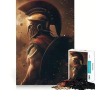 Rompecabezas Spartan en el Campo de Batalla de 1000 Piezas para Adultos y Adolescentes Juguete para el Tiempo Libre Decoración de Pared con Bordes precisos 38x26cm