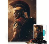 Rompecabezas Spartan en el Campo de Batalla para Adolescentes, 1000 Piezas, lógica Clara, Juguete Divertido y pacífico, Corte, cálida Sorpresa 38x52cm