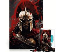 Rompecabezas Spartan Fury para Adolescentes, 1000 Piezas, Juguete de lógica Resistente para aliviar el estrés, Borde Transparente, Regalo clásico 38x52cm