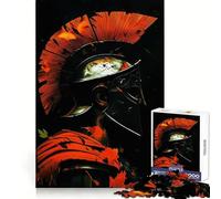 Rompecabezas Spartan in The Dark de 1000 Piezas para Adolescentes, Juguete de razonamiento y Habilidad, Tranquilo, calmado, Corte Exacto, Sorpresa navideña 38x52cm
