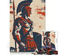 Rompecabezas Spartan Painting para Adultos, 1000 Piezas, Juguete de Habilidad, Juego Lento, Disfruta, Pieza de colección de Arte de Corte Exacto 38x52cm
