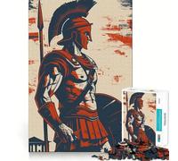 Rompecabezas Spartan Painting para Adultos, 1000 Piezas, Juguete de Habilidad, Juego Lento, Disfruta, Pieza de colección de Arte de Corte Exacto 38x52cm