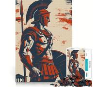 Rompecabezas Spartan Painting para Adultos, 1000 Piezas, Rompecabezas para ejercitar la Mente, pasatiempo para el hogar, Montaje de imágenes, Regalo Memorable 38x26cm