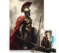 Rompecabezas Spartan Ready for War de 1000 Piezas para Adolescentes un desafío Mental, un Juguete para Relajarse y Disfrutar de una Obra de Arte con Corte preciso 38x26cm