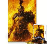 Rompecabezas Spartan Warrior Flames de 1000 Piezas para Adolescentes Juguete para desarrollar la Mente y la Creatividad Diversión, diseño y Montaje Regalo Elegante 50x75cm