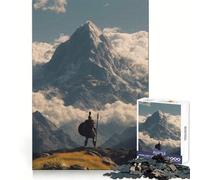 Rompecabezas Spartan Warrior Mountain Vista de 1000 Piezas para Adolescentes Juguete Mental para aliviar la ansiedad Corte Premium Regalo Elegante 50x75cm