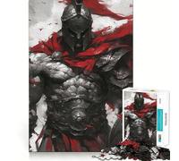 Rompecabezas Spartan Warrior Pride de 1000 Piezas para Adolescentes, Ideal para desarrollar la Memoria y Jugar en Interiores Diseño de Corte Fino Incluye la Frase Santa Wish Pick 38x26cm