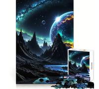 Rompecabezas Spectral Planet de 1000 Piezas para Adultos, Juguete para ejercitar la Mente, Juego en Grupo, diseño nítido, Regalo Encantador 38x52cm