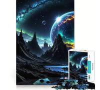 Rompecabezas Spectral Planet de 1000 Piezas para Adultos, Juguete para ejercitar la Mente, Juego en Grupo, diseño nítido, Regalo Encantador 38x52cm