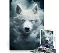 Rompecabezas Spectral White Wolf de 1000 Piezas para Adolescentes, Juguete de lógica, Divertido, de Corte preciso, Regalo Elegante 50x75cm
