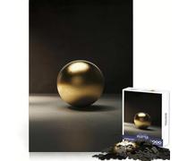Rompecabezas Sphere D Dark Gold para Adultos, 1000 Piezas, Juego Inteligente, patrón para aliviar la tensión, Regalo conmovedor 38x26cm