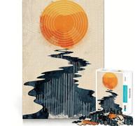Rompecabezas Spiral Sun de 1000 Piezas para Adultos Juguete de lógica Resistente para Jugar en Grupo Bordes Transparentes 50x75cm